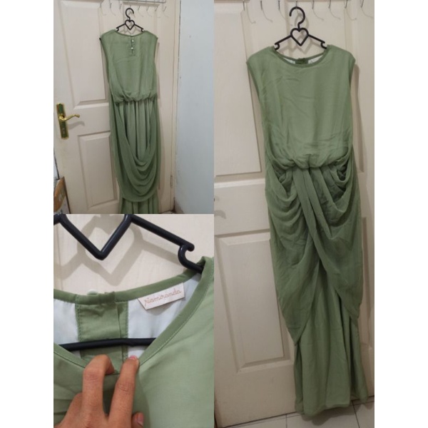 Silesia Dress Ria Miranda Preloves Hijau