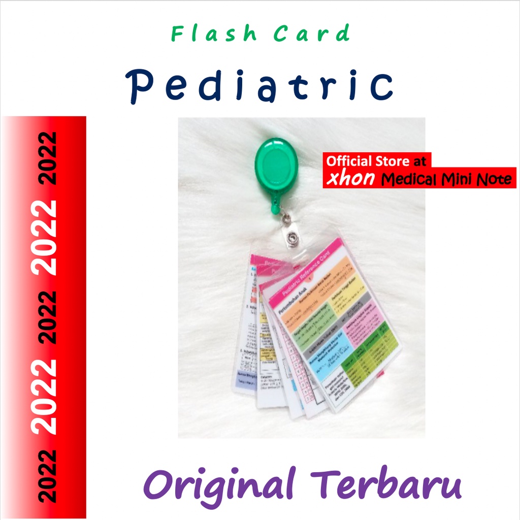 Jual ORIGINAL TERBARU Pediatric Flash Card | Pediatrik Anak Medical ...