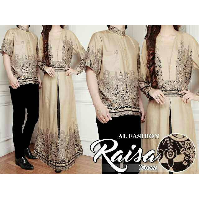 Jual Couple Batik Raisa Brown Diskon