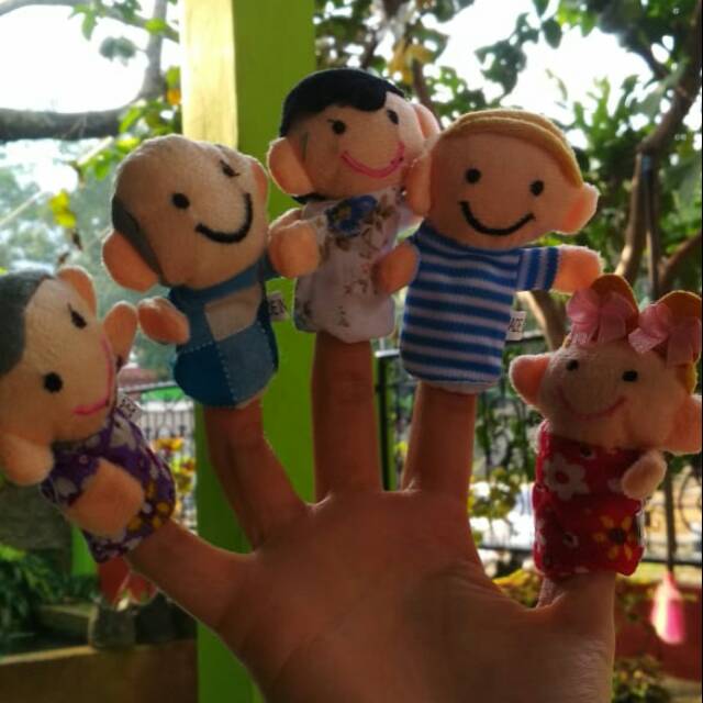 Boneka jari seri keluarga manusia