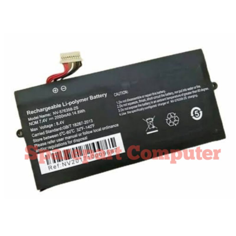 Baterai battery batre Axioo Mybook 10 P102 AJP AJQ NV-576358-2S