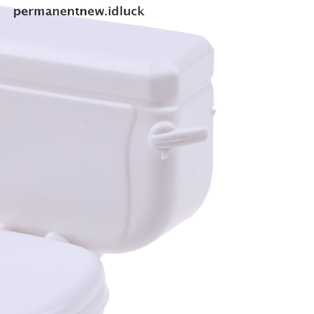 (luckypermanentnew) Miniatur Toilet Kamar Mandi Gaya Vintage Untuk Aksesoris Rumah Boneka (ID)