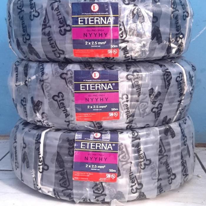 Kabel Roll / Cuci Gudang Kabel Listrik Eterna Outdoor Nyyhy 2X2.5Mm Tembaga Tunggal
