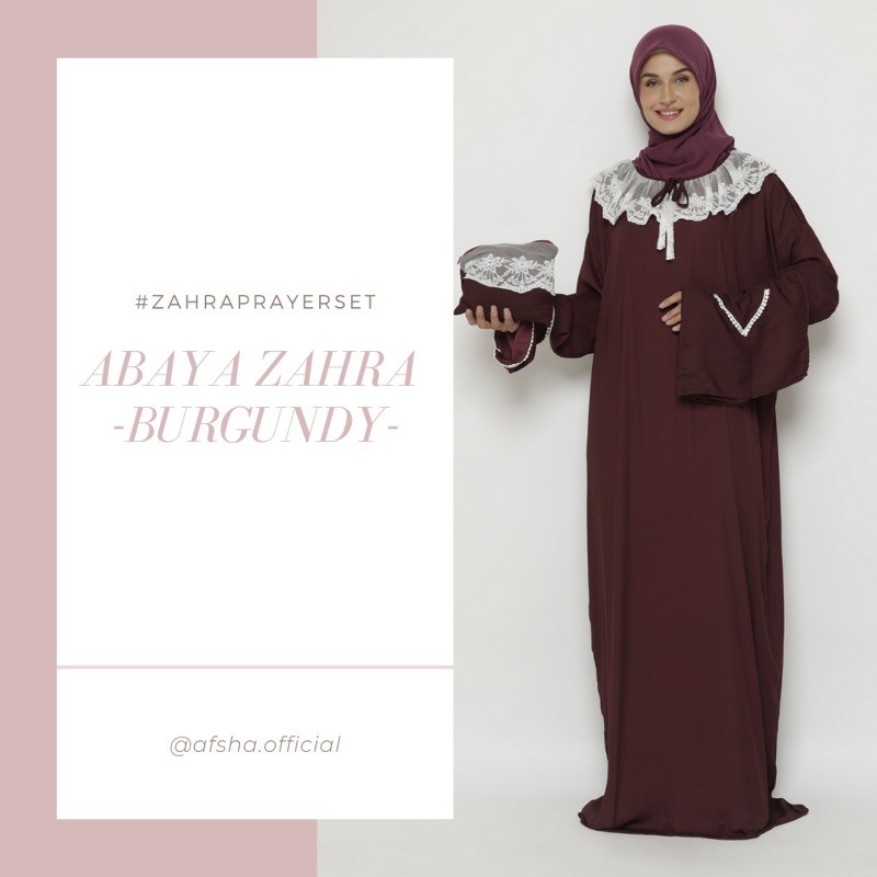 Afsha - Mukena Abaya Zara Silk Premium Travel