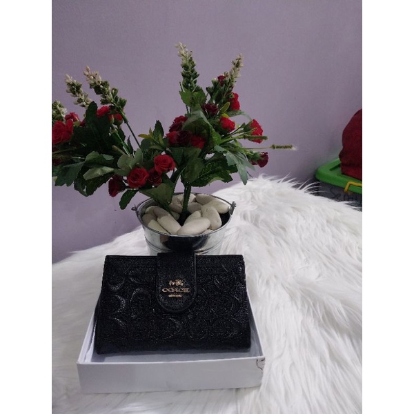 Dompet Coach Lipat Wanita premium Import/Dompet coach & box