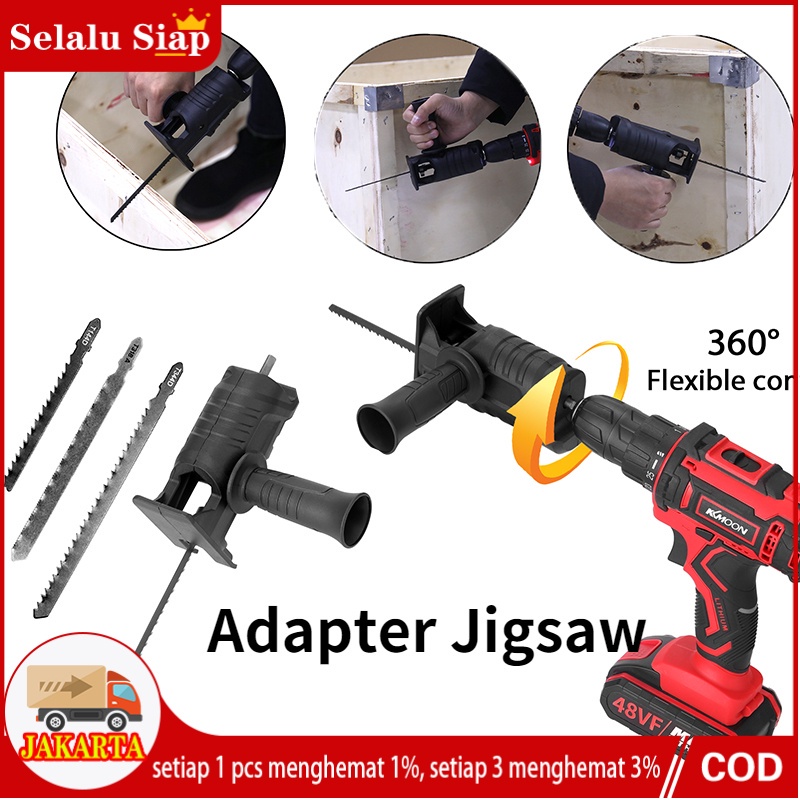 Adapter Mesin Jig Saw - Adaptor Bor gergaji Mesin gergaji bor konektor bor