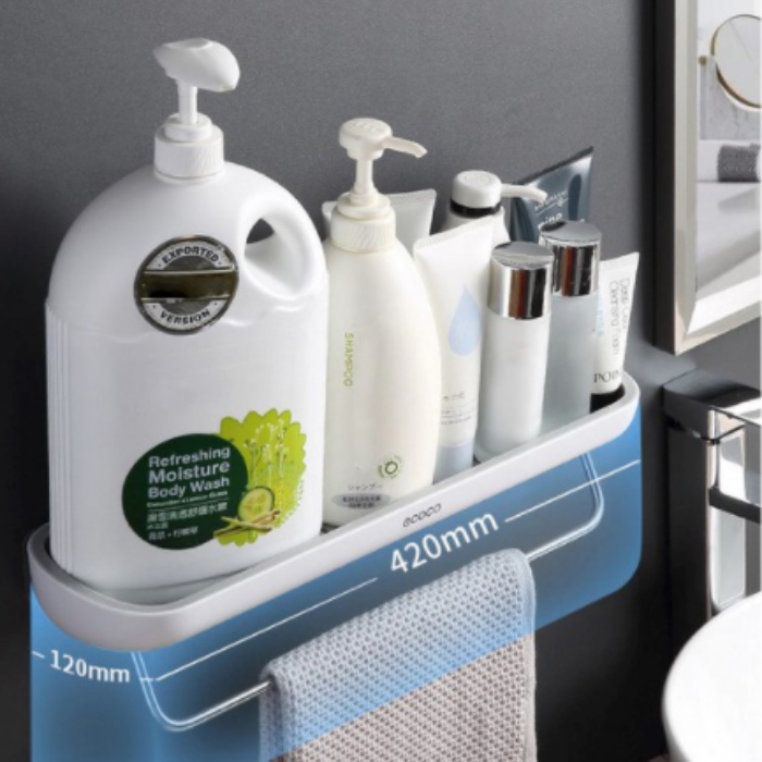 Ecoco E1923 Rak Gantung Kamar Mandi Tempat Sabun Bathroom Organiser