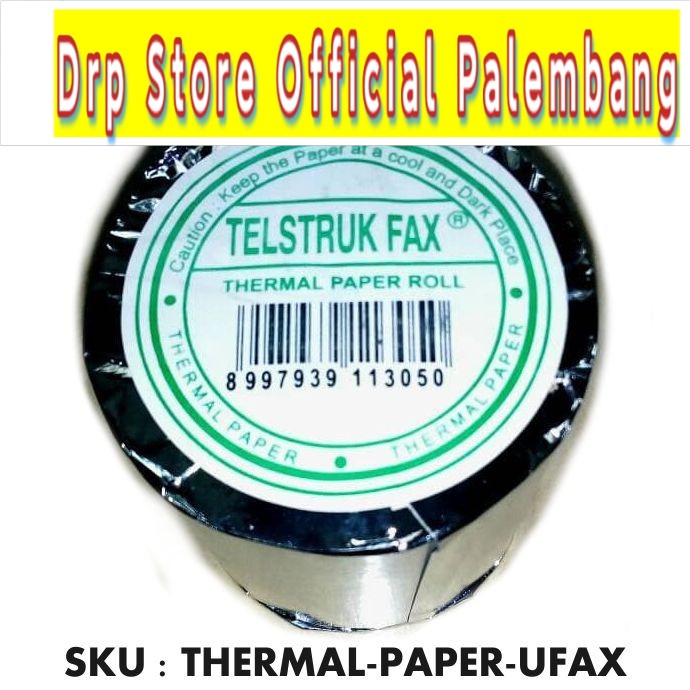 

THERMAL PAPER ROLL UFAX 80X40 MM , KERTAS STRUK KASIR 1 rol
