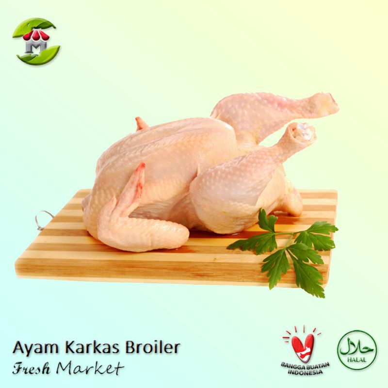 Ayam Karkas Broiler Ayam Potong Utuh 0.5-1 Kg Per Ekor