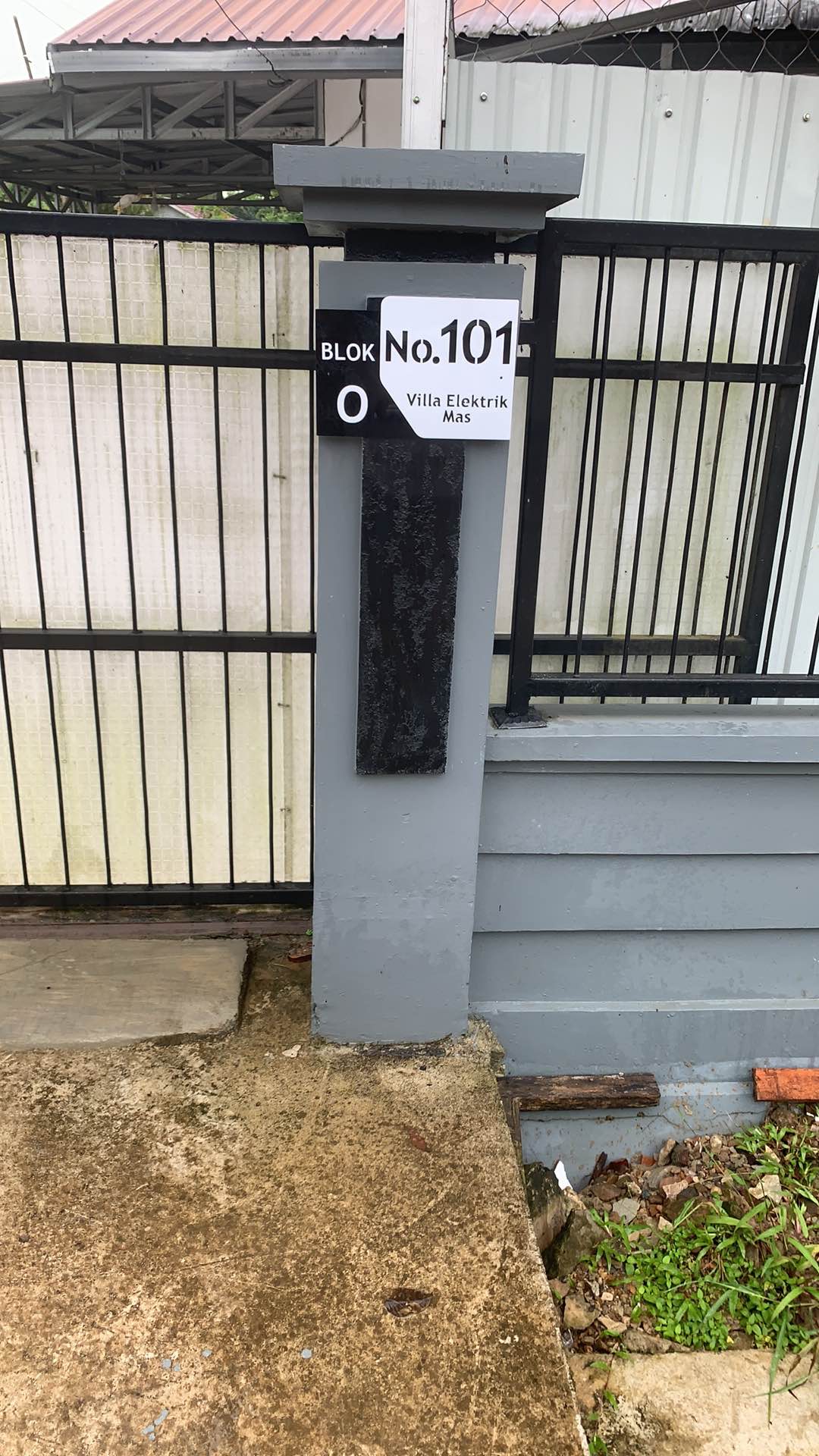 Nomor Rumah Acrylic/akrilik Modern Minimalis Model 002