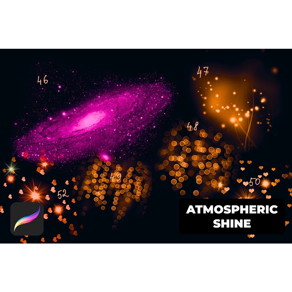 Procreate Brush - Atmospheric Shine Procreate Brushes