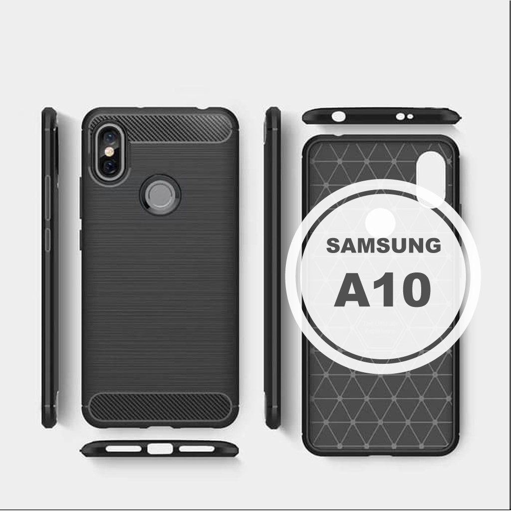 Silikon Carbon Ipaky Samsung A10 / Soft Case Samsung A10
