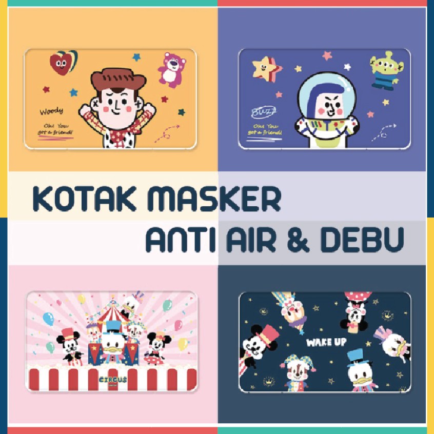 NEW NORMAL Portable Kotak Penyimpanan Masker Higenis Pas Makan / Lepas Masker waktu Kerja / Sekolah