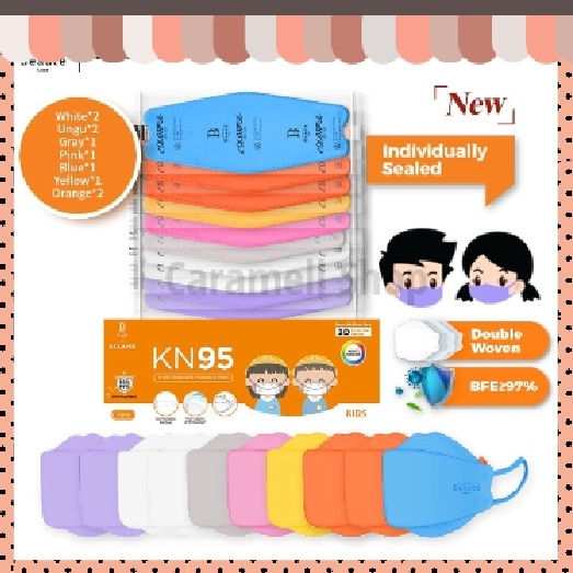 Premiere Beaute Disposable Masker KN95 EVO Anak 4ply [Isi 10pcs]