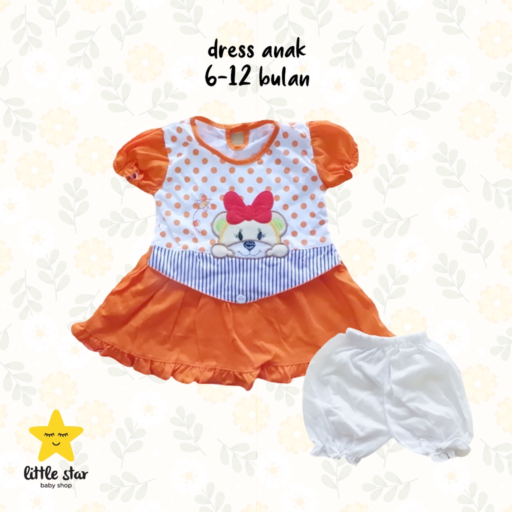 Dress Anak Bayi Perempuan | Set Setelan Baju Bayi Cewek