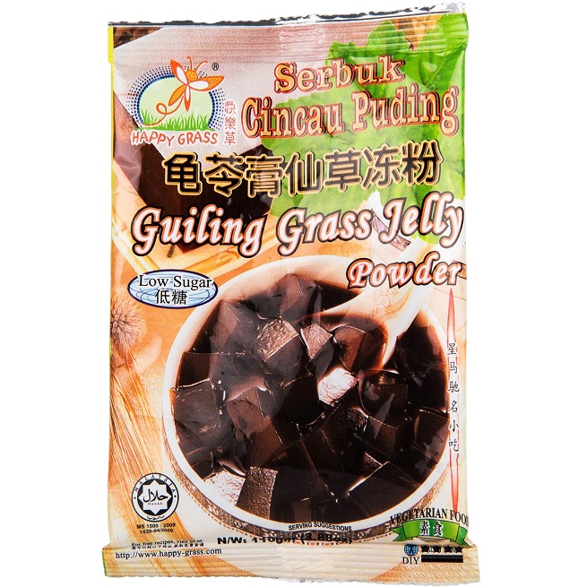 

Serbuk Cincau Puding 110gr Happy Grass Guiling Grass Jelly Powder