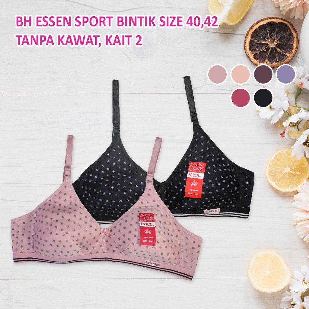 Bra Fashion Wanita BH Busa Tipis Tanpa Kawat Push Up Bra Good Quality