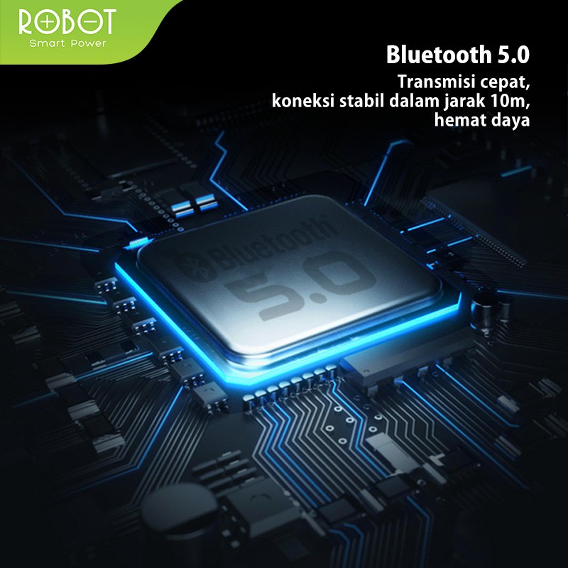 Speaker Bluetooth Robot RB480 Bluetooth 5.0 AUX TF Card Flashdisk Portable Audio Wireless Super Bass Mini Stereo Original - Garansi 1 Tahun-5