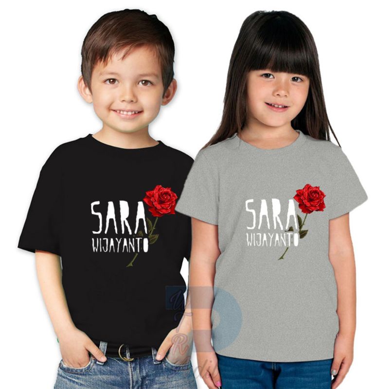 kaos Anak Baju Anak/Kaos Sablon/Sara Wijayanto/Kaos distro Kaos Anak laki laki Kaos Anak Perempuan