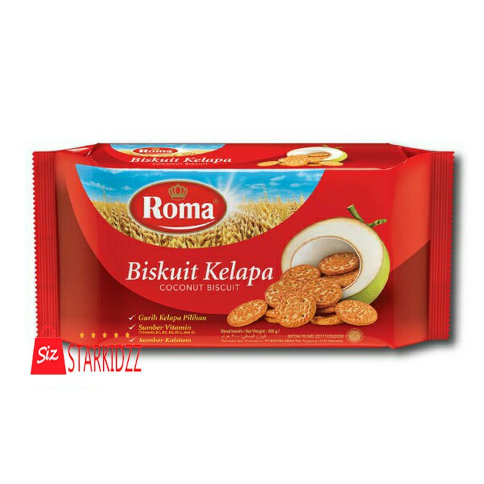 

Roma Kelapa 300 gr biskuit roma rasa kelapa coconut kelapa