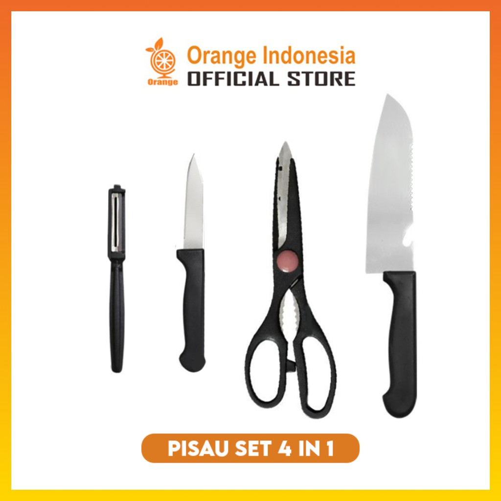 Pisau Set Dapur Anti Lengket knife Pisau Tajam Isi 6pcs Pisau Buah Pisau Dapur Pisau serbaguna WHFURNITURE