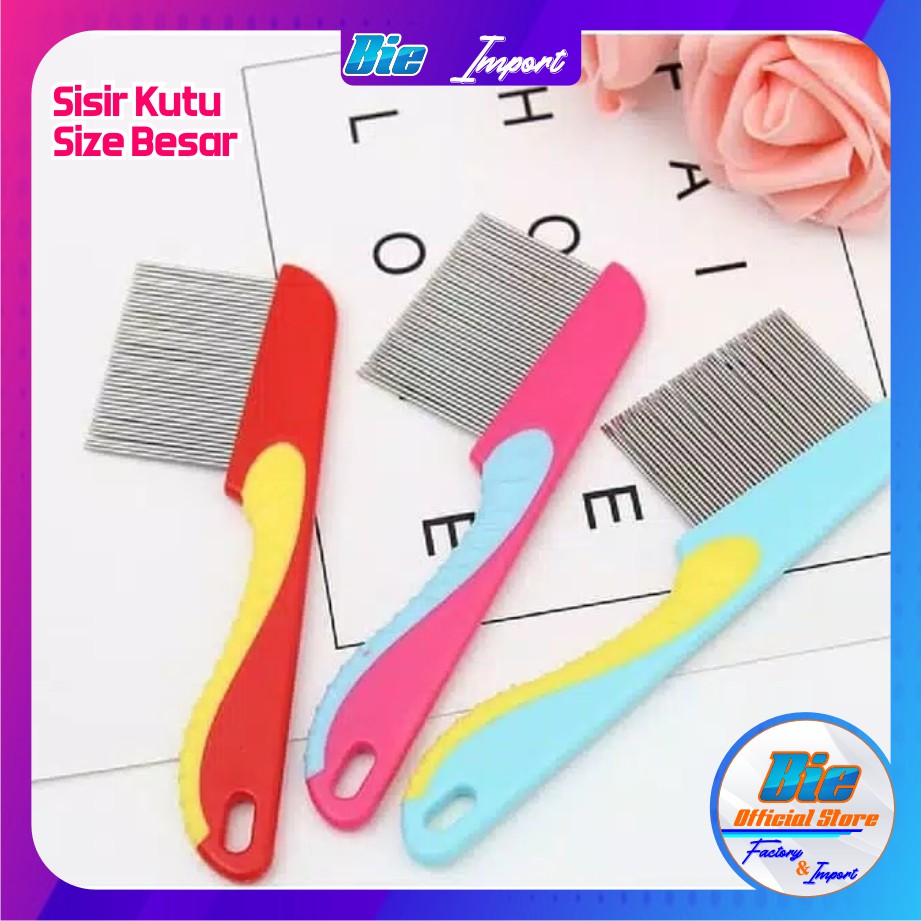 Sisir Kutu / Sisir Serit Kutu Besi Gagang Besar Impor Best Seller / Sisir Serit Karakter