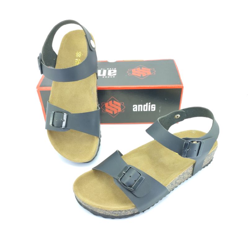 Sandal Birken Wanita Sendal Slide Model Gesper Tali Andis AF18