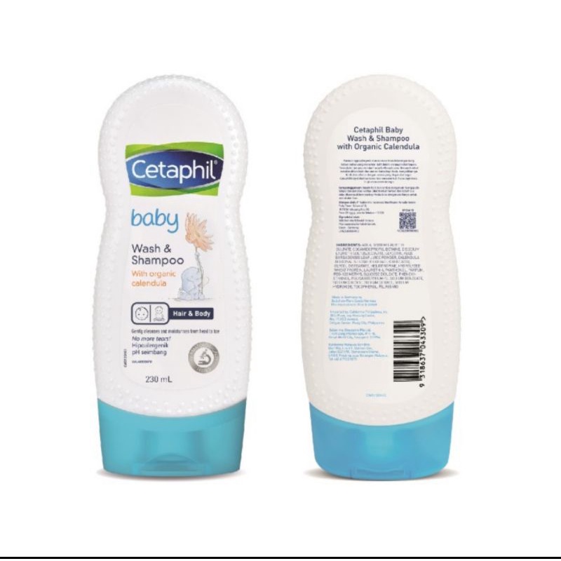 Cetaphil Wash &amp; Shampoo Calendula 230ml