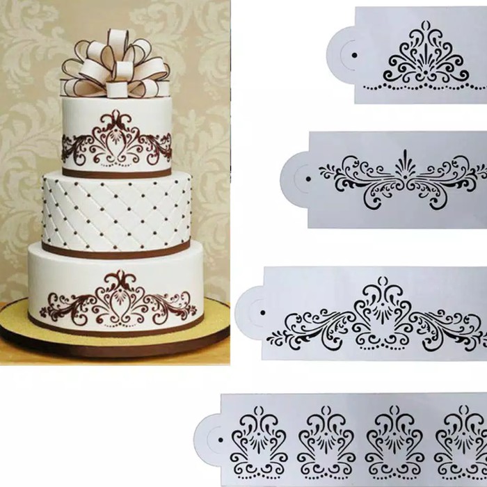 

cake stencil motif renda ukiran eropa isi 4