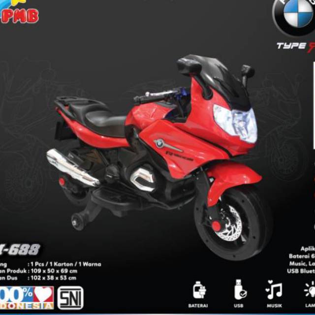 MOTOR AKI ANAK PMB 688 MODEL TERBARU COCOK BUAT KADO ANAK