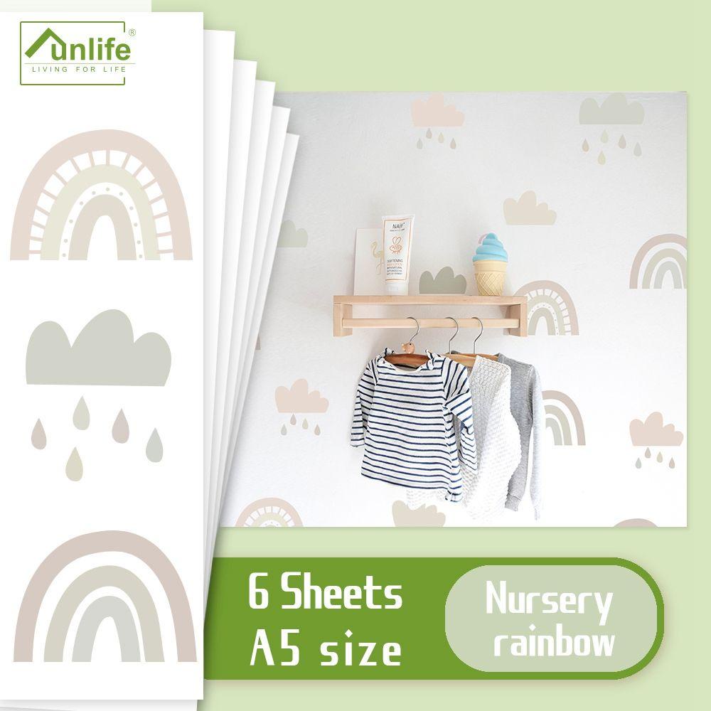 Nickolas1 Pelangi Stiker Dinding Removable Self Adhesive Jendela Furniture Mobil Kupas Dan Tongkat Untuk Kamar Anak Nursery Decor Wall Decals