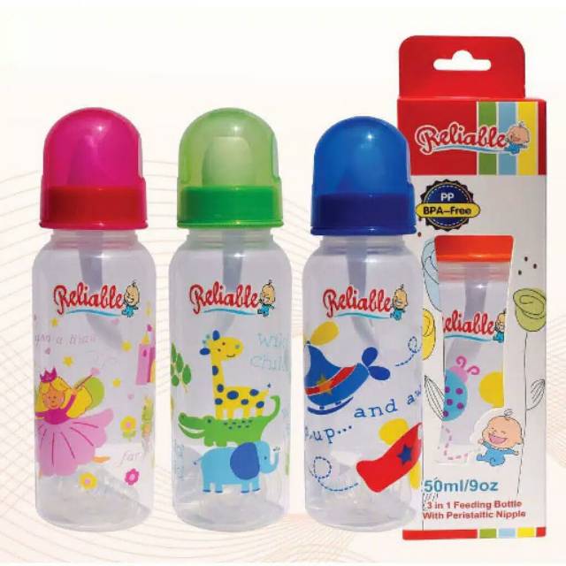 Botol Susu 3in1 reliable 250ml RAC 9926 BPA FREE Y1