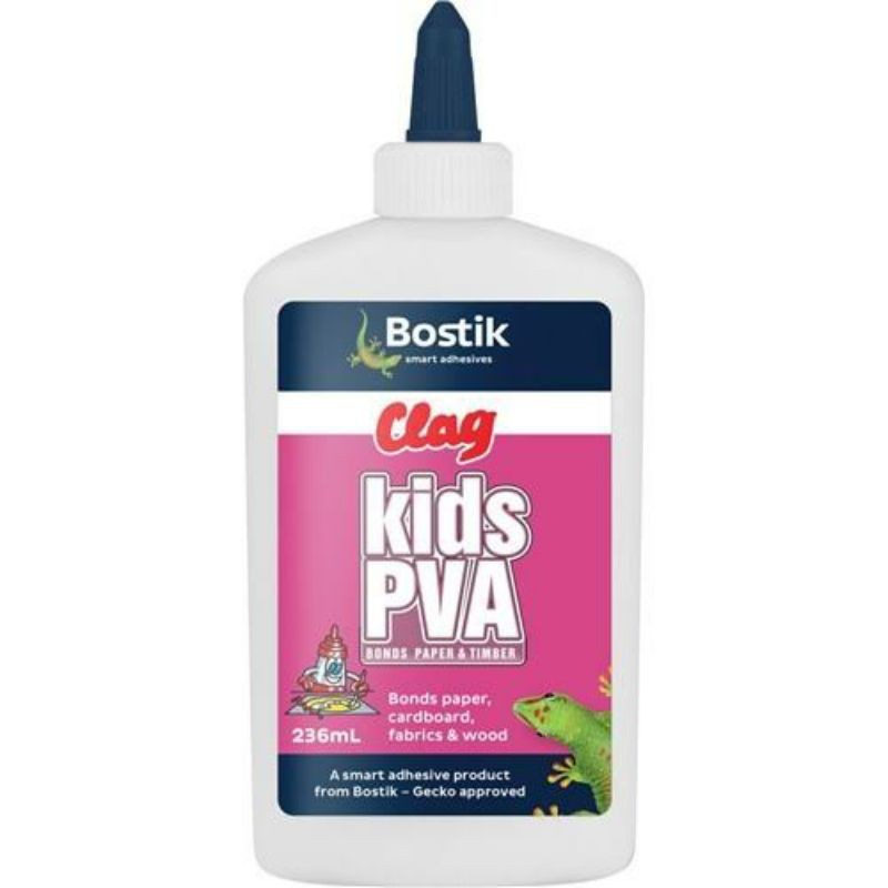 Bostik Lem Clag Kids PVA Glue / Lem Cair / Lem Kerajinan Tangan / Lem Serbaguna