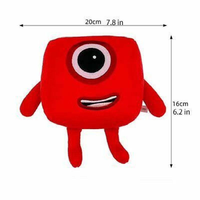 20*18cm Numberblocks Plush Doll Educational Stuffed Number Blocks Toys Kids Gift Cute