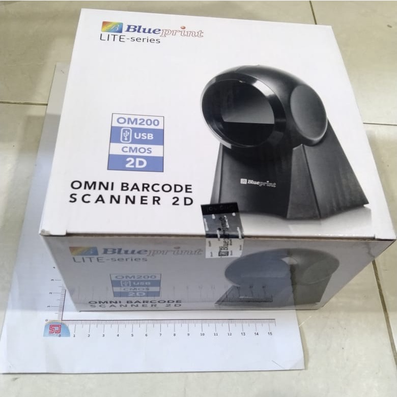 Blueprint OM200 Omni Barcode QR Code Scanner Duduk 2D Auto Scan