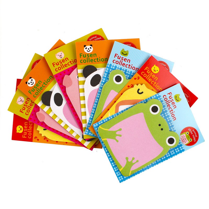 Post-It Notes Sticky Notes Karakter Zoo Lucu Alat Tulis Korea