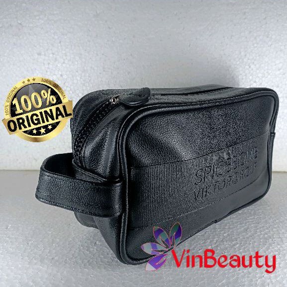 ORIGINAL POUCH SPICEBOMB V&amp;R BLACK / DOMPET KOSMETIK V&amp;R HITAM