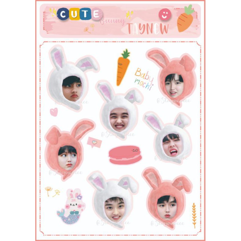 CUTE TAYNEW STICKER SET | THAILAND STICKER