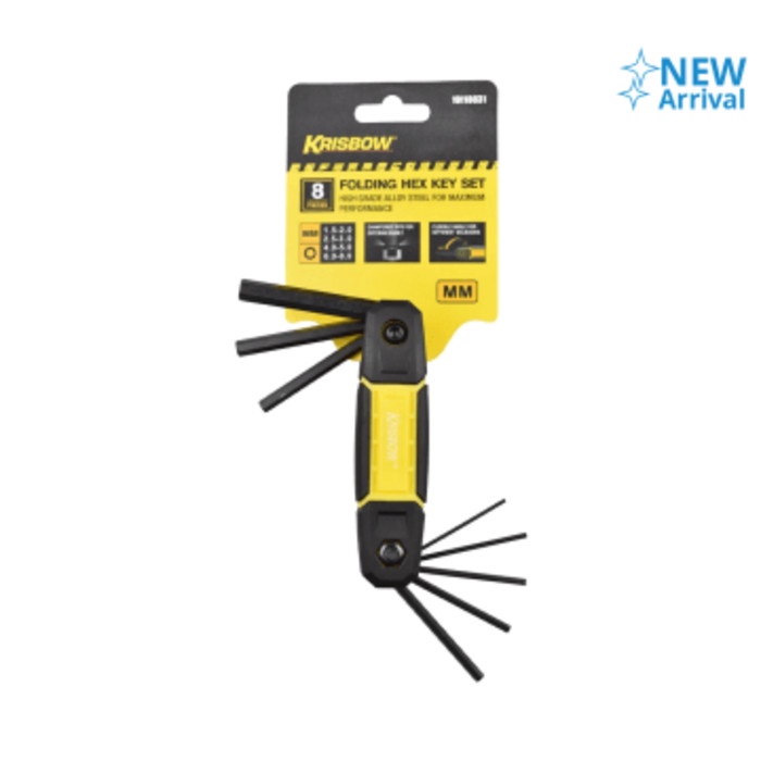 Krisbow Set Kunci L Hex Lipat 8Pcs