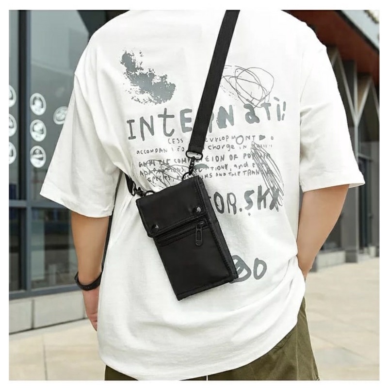 Tas Selempang Pocket Tempat Hp Pria Wanita JR Ready Medan