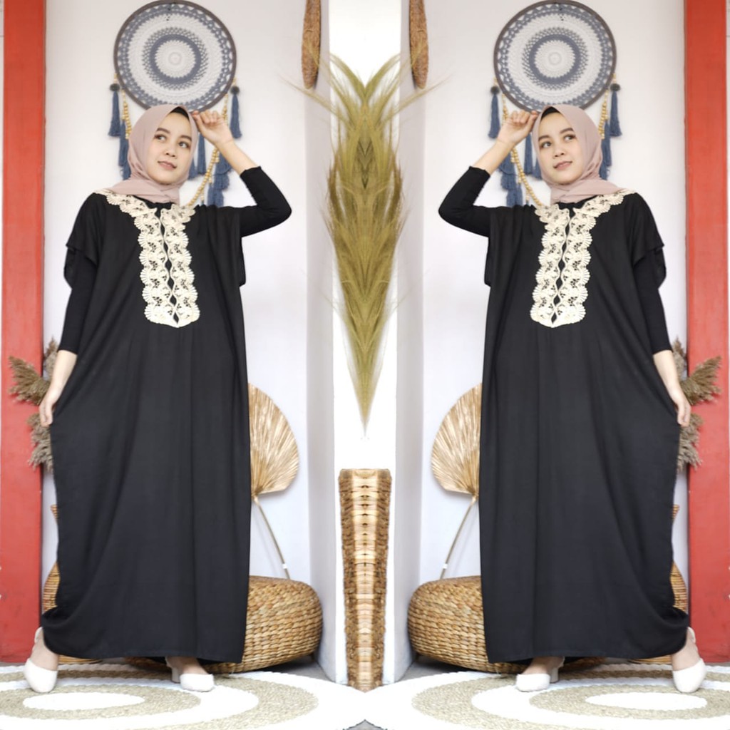 viza dress // dress maxi wanita // maulida09