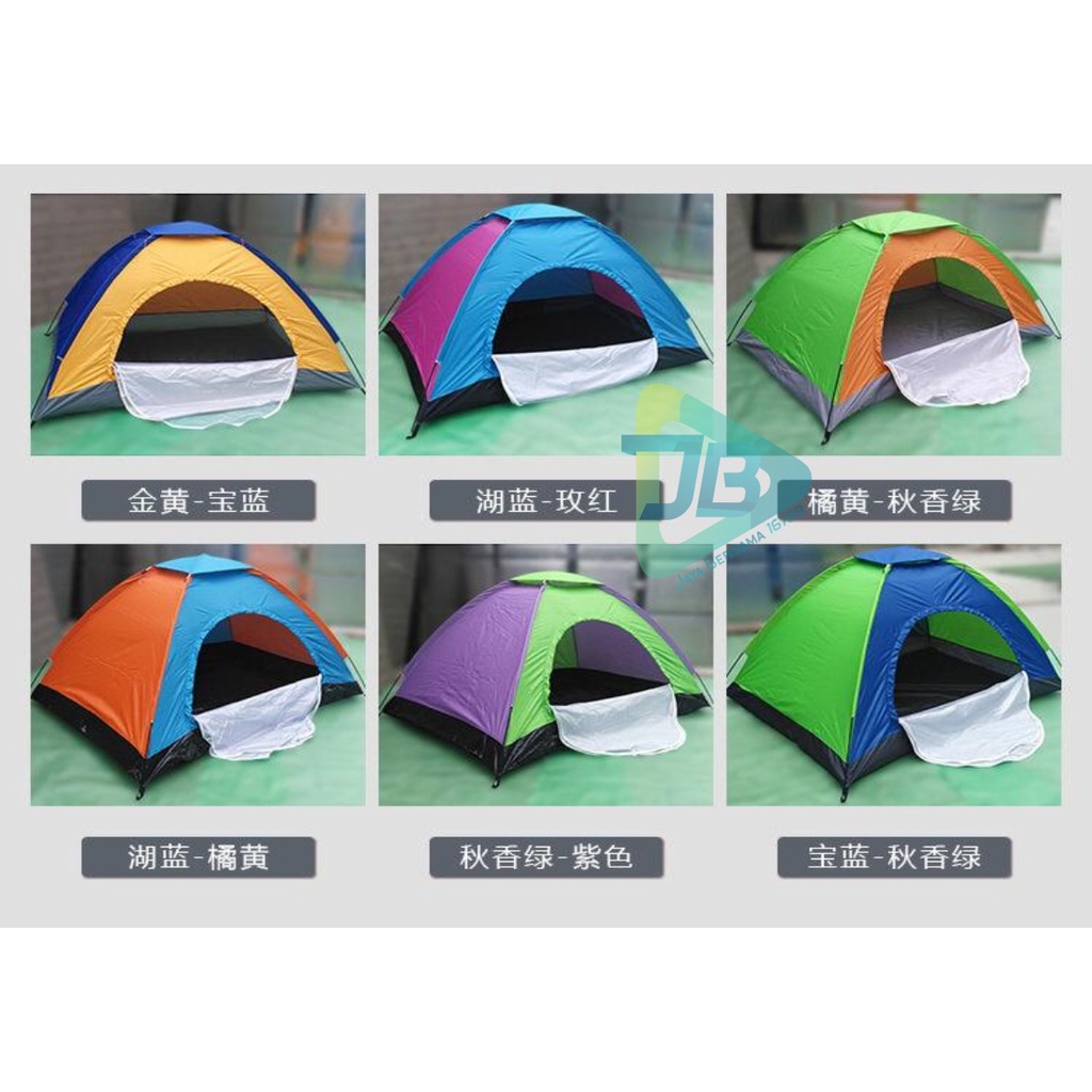 RT106 Tenda Camping outdoor indoor kapasitas 2-3 orang ukuran 2m x 1,5m JB5529