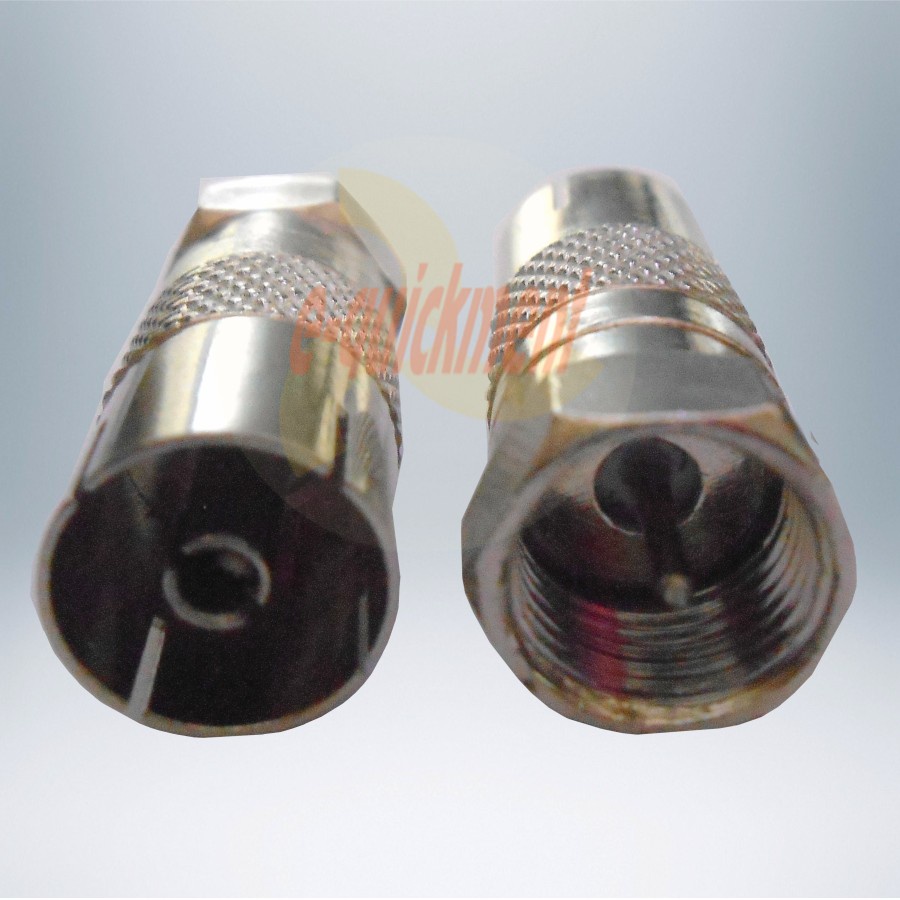 Jack Male to Female TV Antena drat besi Konektor Connector Kabel Antenna Televisi Anten Cable CCTV Parabola STB Set Top Box