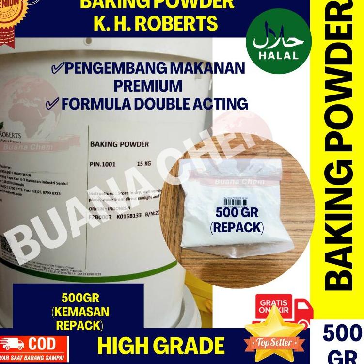 

️✔️✔️ Baking Powder KH Roberts 500 Gram / Baking Powder Double Acting !!!