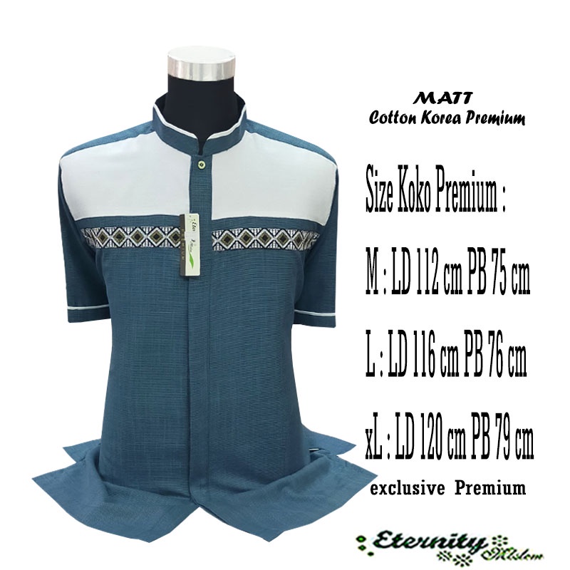 Baju Koko Pria Dewasa Koko Eternity Premium Lengan Pendek Terbaru COD