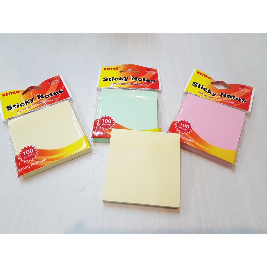 

Yotto Kertas Memo Sticky Notes Warna Kenko SN-0303