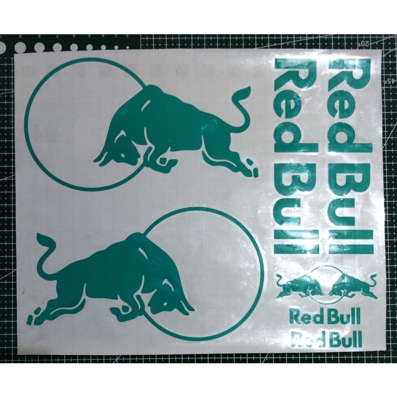 stiker helm set Red bull