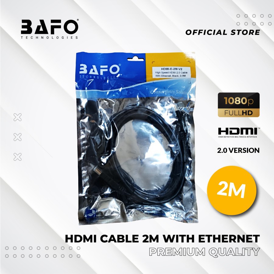 Kabel Hdmi Bafo 2m High Speed 2 Meter