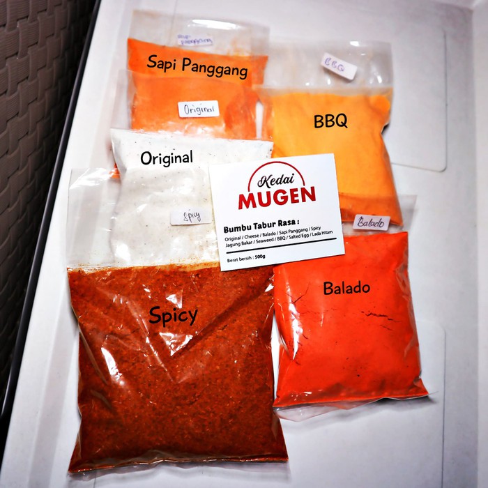 

Ready - Bumbu Tabur Rasa Original/Bbq/Spicy/Balado/Sapi Panggang - 500G