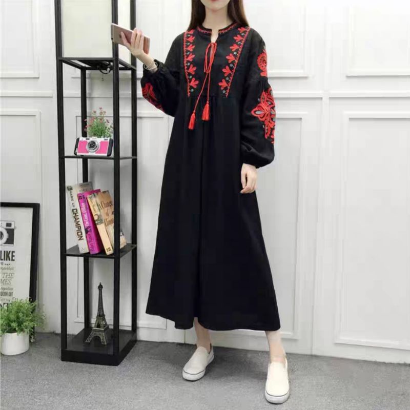 MDLV ~ 83380# Aaliyah Boho Style Maxi Dress Maxi Long Dress Fashion Import